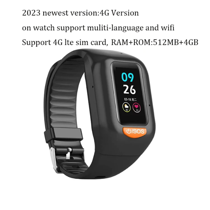 Fall Detection Watch - Jam Tangan Pintar 4G Lansia Terbaru