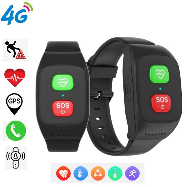 Fall Detection Watch - Jam Tangan Pintar 4G Deteksi Jatuh