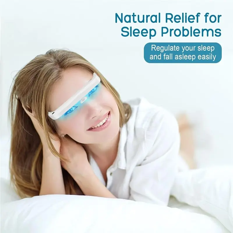 Light Therapy Glasses - Kacamata Terapi Cahaya SAD Merah Biru