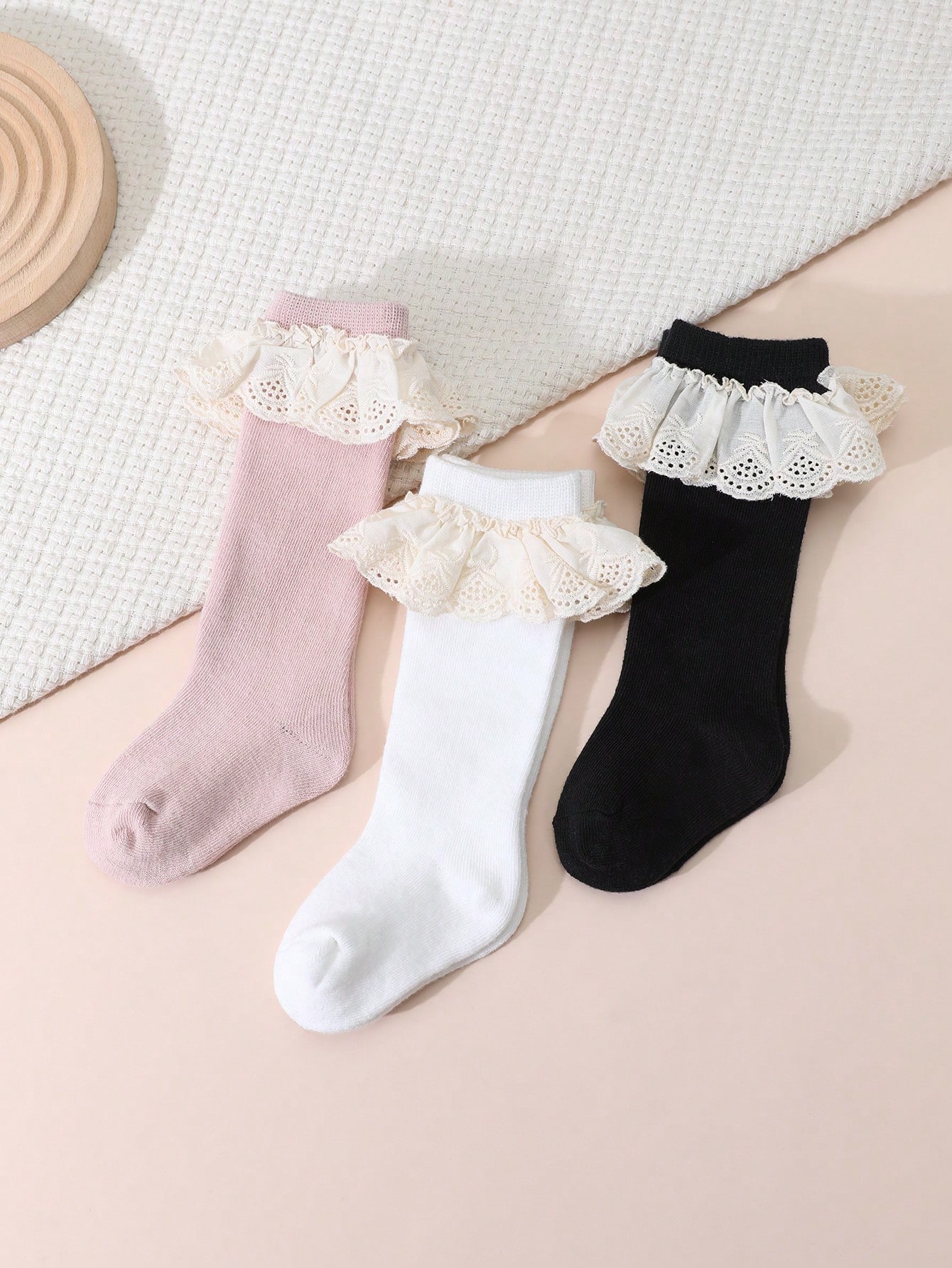 Baby Sock Oximeter - 3 Pasang Kaus Kaki Setinggi Lutut