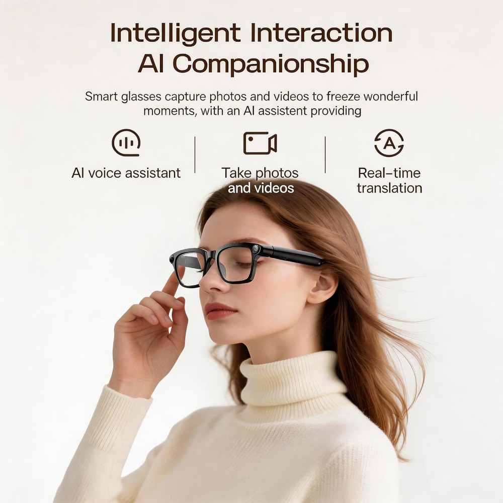 Kacamata Pintar: Video 4K, Kac - Smart Glasses Lens ulasan dan harga