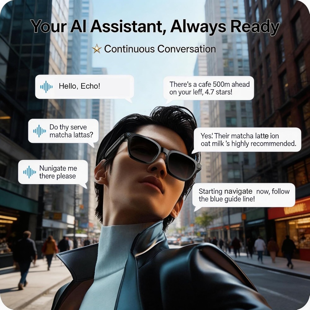 Kacamata Pintar: Video 4K, Kac - Smart Glasses Lens ulasan dan harga