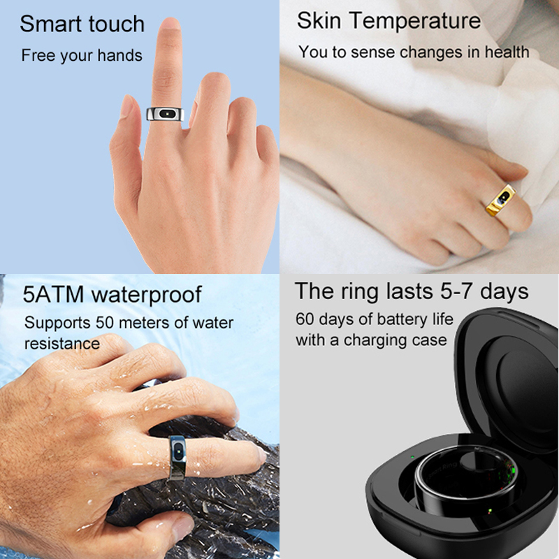 R08 Cincin Pintar Pria Wanita  - Temperature Ring Skin ulasan dan harga