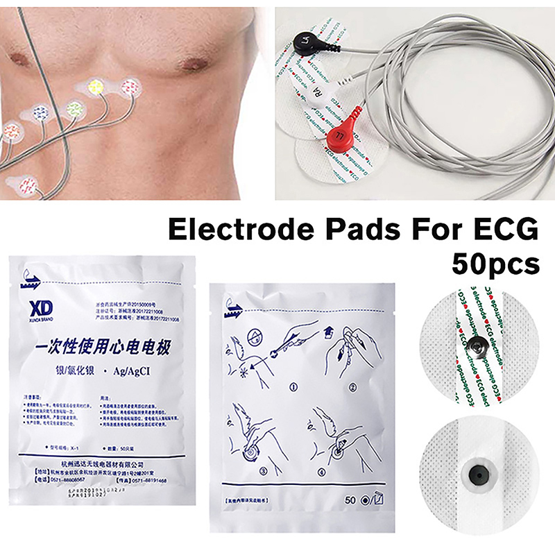 50 Buah/Tas Tambalan Elektroda - Ecg Patch Monitor ulasan dan harga