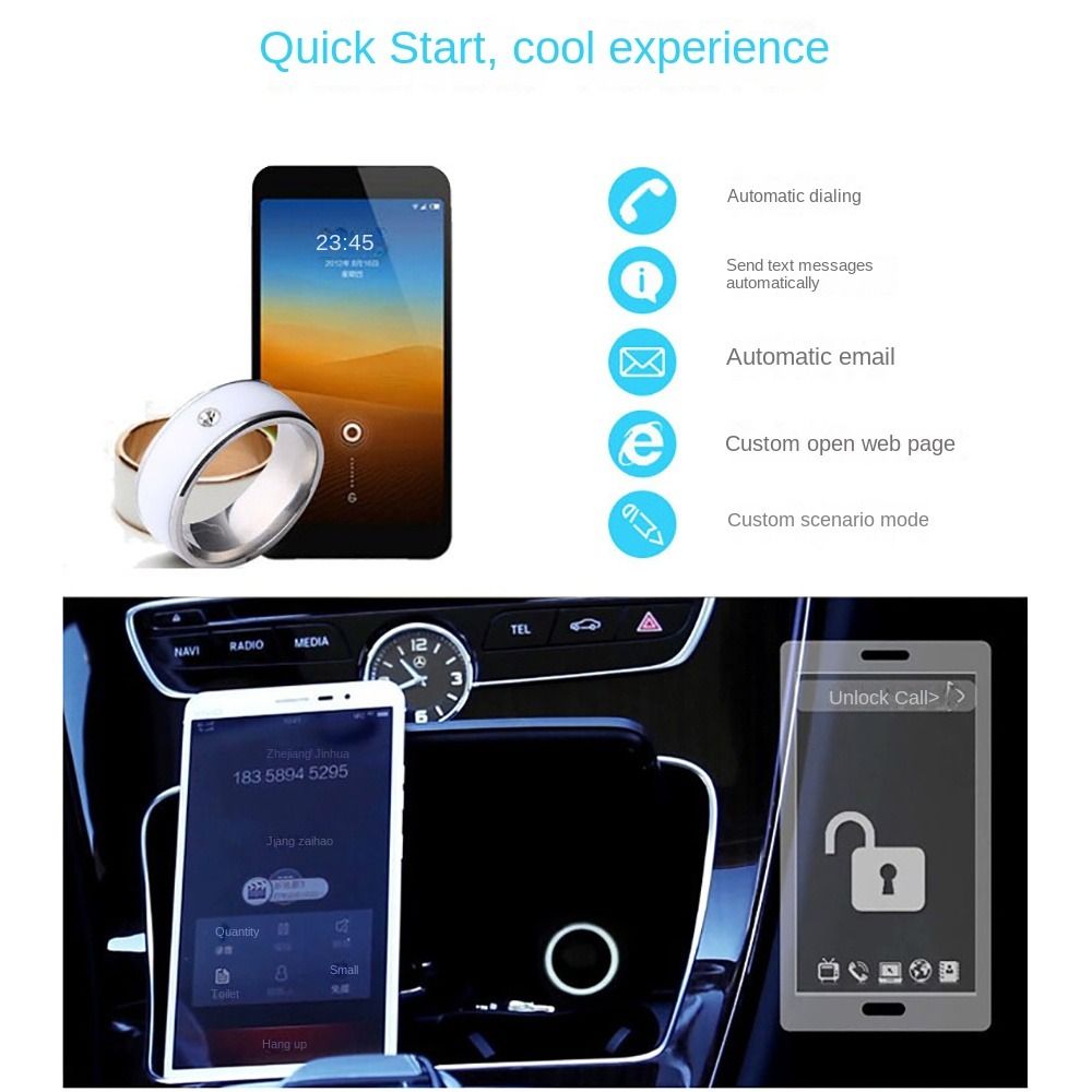 Cincin pintar NFC multifungsi, - Smart Ring Nfc Pay ulasan dan harga