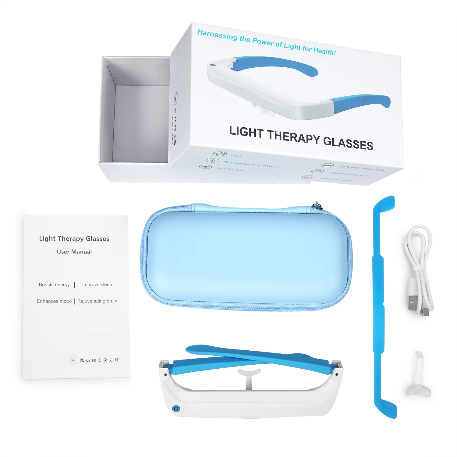 Kacamata Terapi Cahaya SAD Mer - Light Therapy Glasses ulasan dan harga