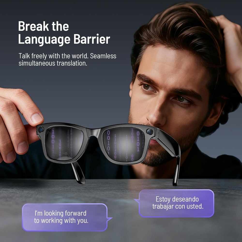 Kacamata Pintar dengan Kamera  - Smart Glasses Lens ulasan dan harga