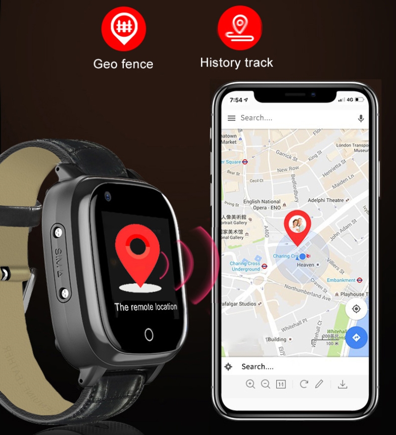 Jam Tangan Pintar Lansia untuk - Fall Detection Watch ulasan dan harga