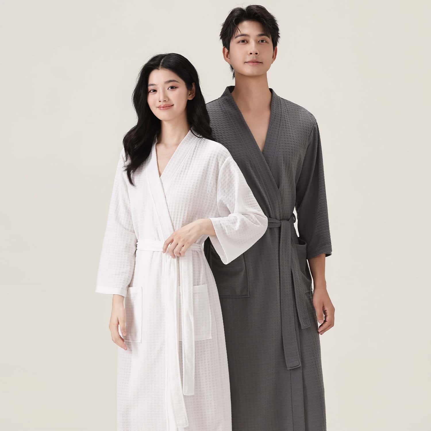 Jubah Mandi Waffle Minimalis U - Smart Knee Wrap ulasan dan harga